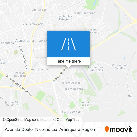 Avenida Doutor Nicolino Lia map