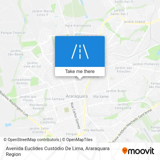 Avenida Euclides Custódio De Lima map