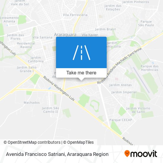 Mapa Avenida Francisco Satriani