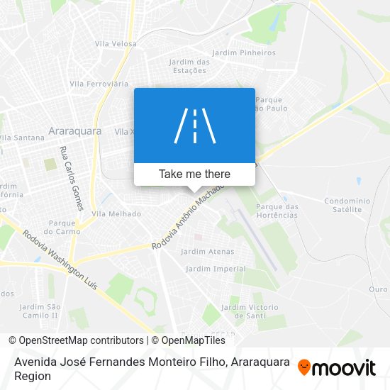 Avenida José Fernandes Monteiro Filho map
