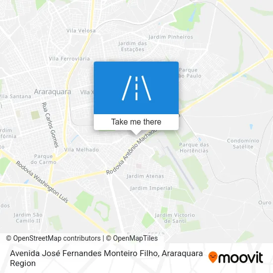 Avenida José Fernandes Monteiro Filho map