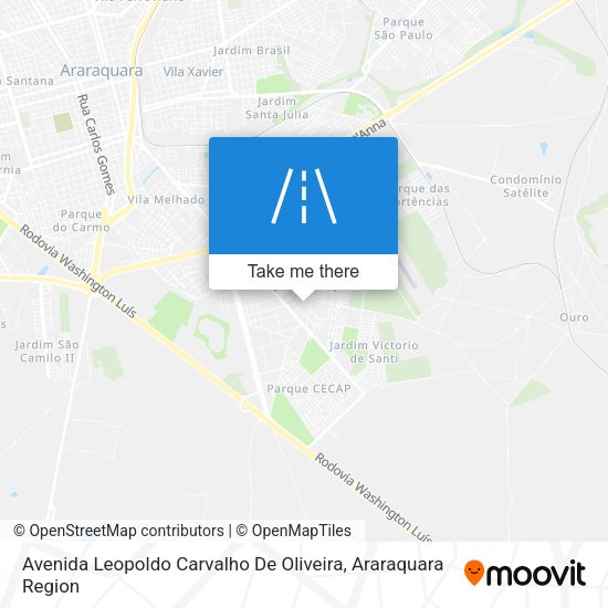 Avenida Leopoldo Carvalho De Oliveira map