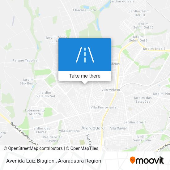 Avenida Luiz Biagioni map