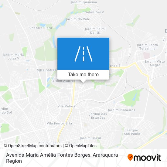 Avenida Maria Amélia Fontes Borges map