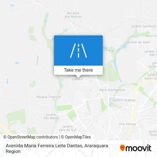 Avenida Maria Ferreira Leite Dantas map