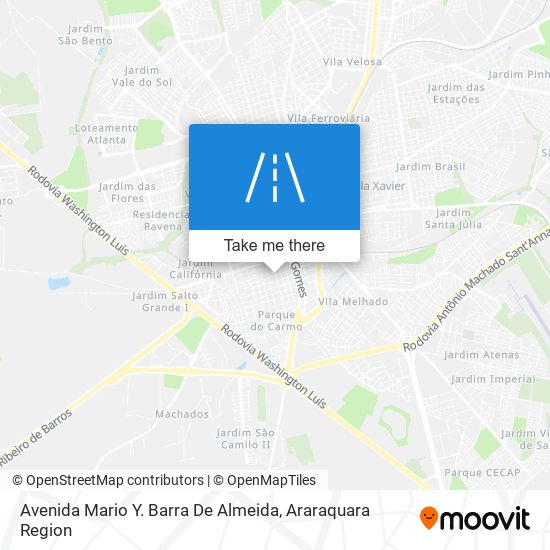 Mapa Avenida Mario Y. Barra De Almeida