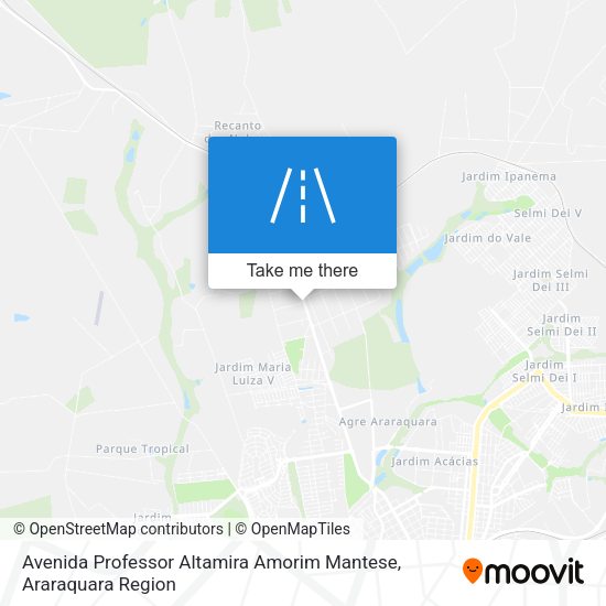 Avenida Professor Altamira Amorim Mantese map