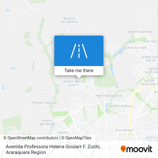 Avenida Professora Helena Goulart F. Zuchi map