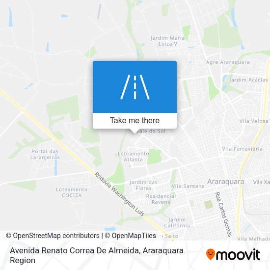 Avenida Renato Correa De Almeida map