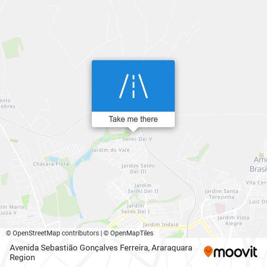 Mapa Avenida Sebastião Gonçalves Ferreira