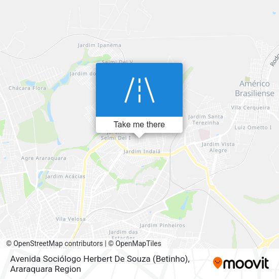 Avenida Sociólogo Herbert De Souza (Betinho) map