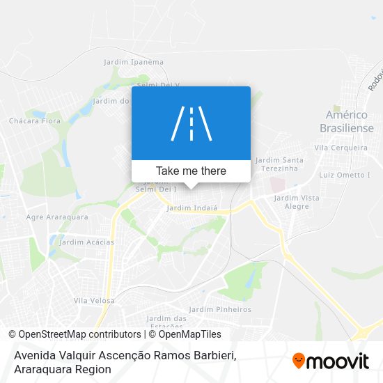 Avenida Valquir Ascenção Ramos Barbieri map