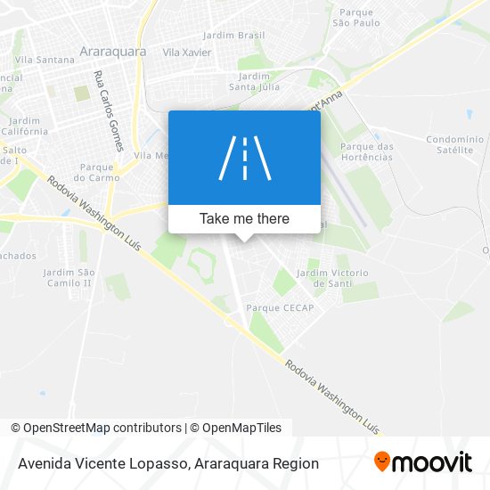 Mapa Avenida Vicente Lopasso