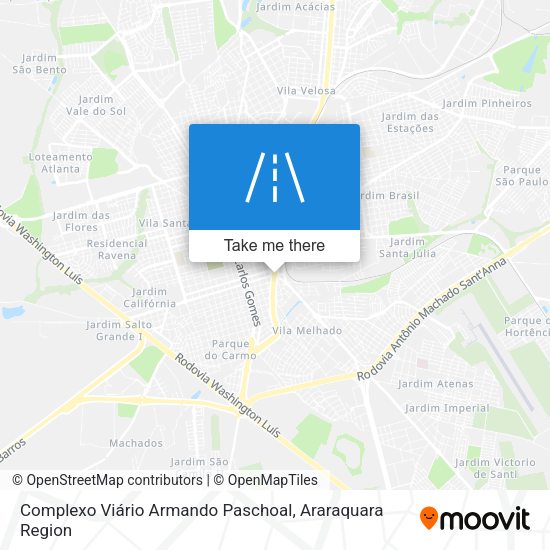 Complexo Viário Armando Paschoal map