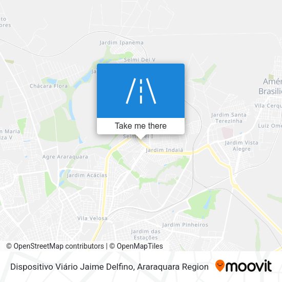 Dispositivo Viário Jaime Delfino map
