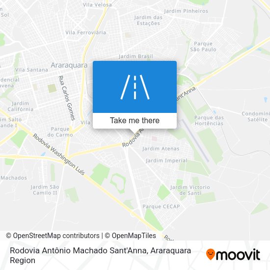 Rodovia Antônio Machado Sant'Anna map