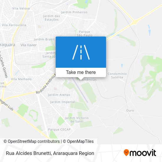 Rua Alcides Brunetti map