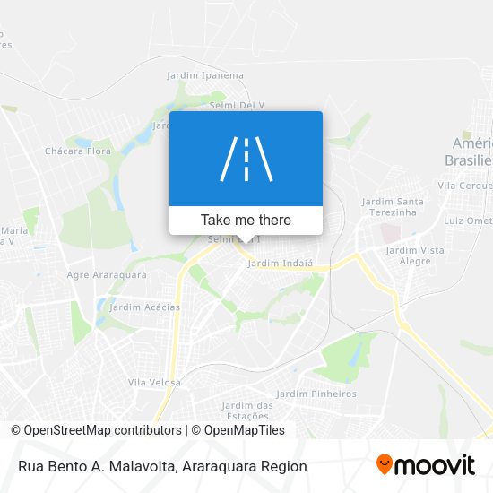 Rua Bento A. Malavolta map