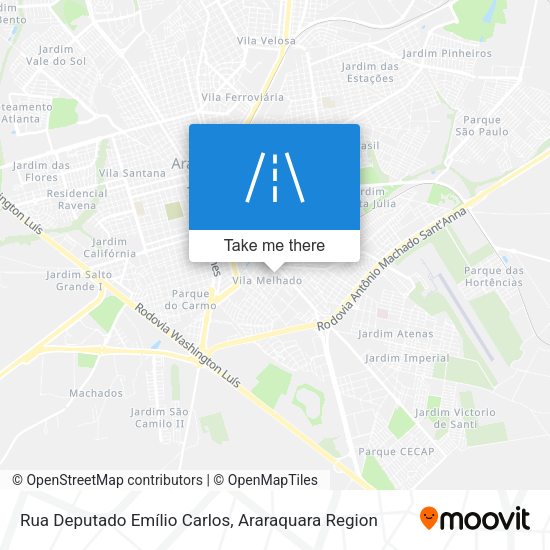 Rua Deputado Emílio Carlos map