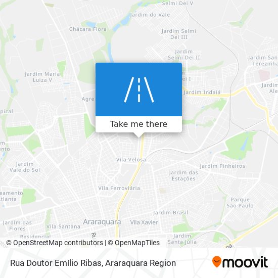 Rua Doutor Emílio Ribas map