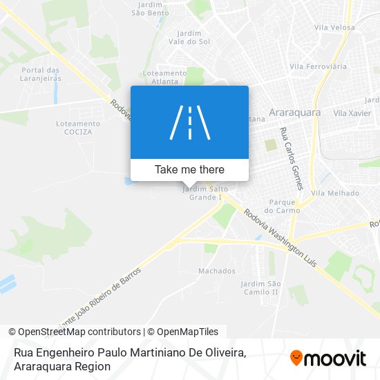 Mapa Rua Engenheiro Paulo Martiniano De Oliveira