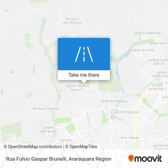 Rua Fulvio Gaspar Brunelli map