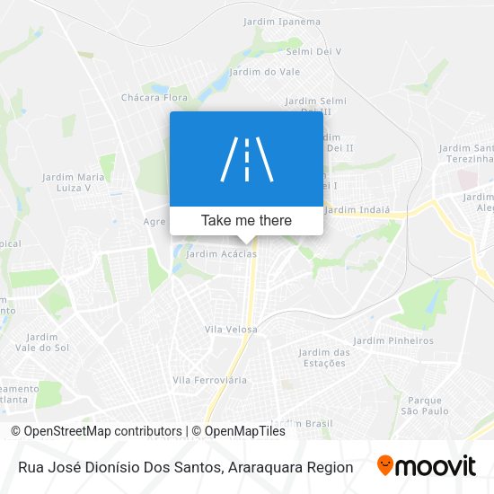 Rua José Dionísio Dos Santos map