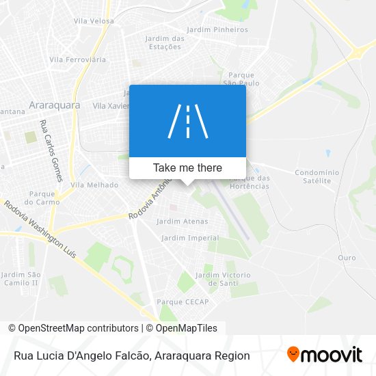 Rua Lucia D'Angelo Falcão map