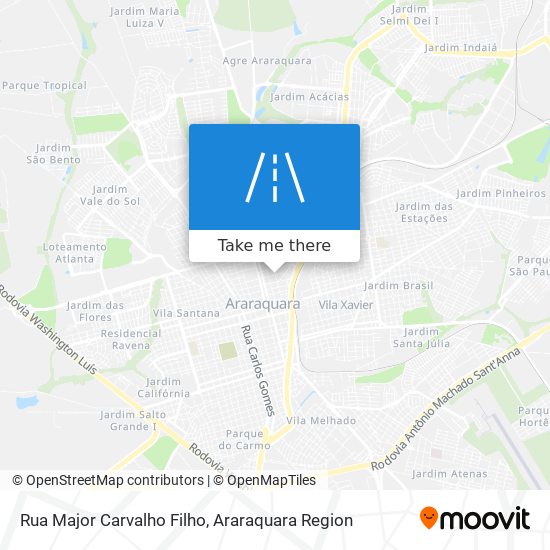 Rua Major Carvalho Filho map