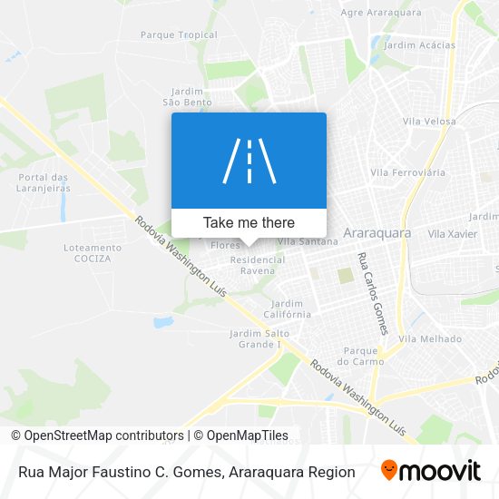 Rua Major Faustino C. Gomes map