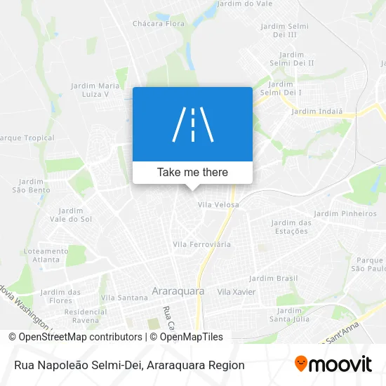 Rua Napoleão Selmi-Dei map