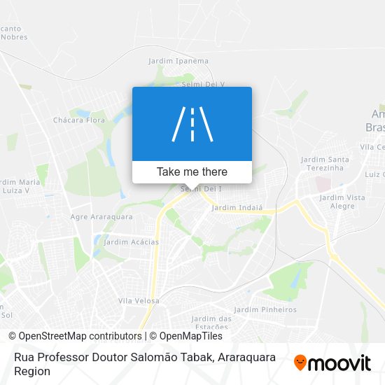 Rua Professor Doutor Salomão Tabak map