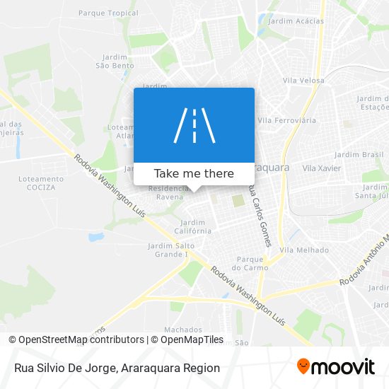 Mapa Rua Silvio De Jorge