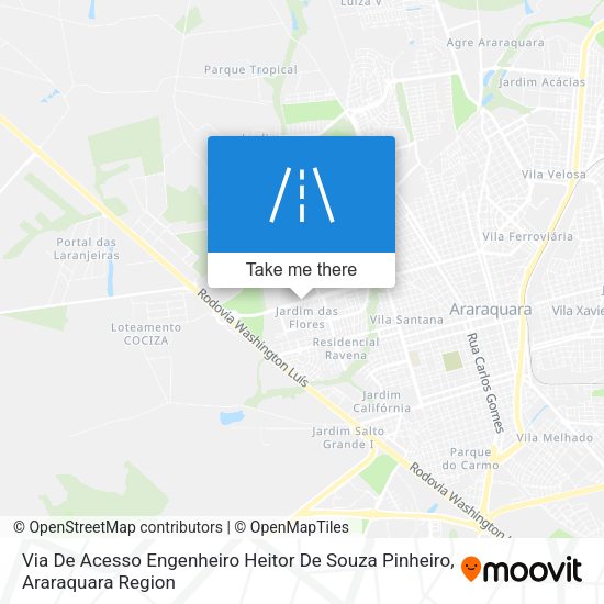 Via De Acesso Engenheiro Heitor De Souza Pinheiro map
