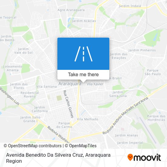 Avenida Benedito Da Silveira Cruz map