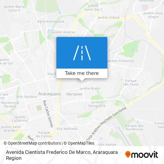 Avenida Cientista Frederico De Marco map