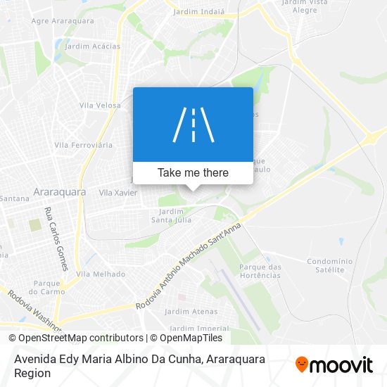 Mapa Avenida Edy Maria Albino Da Cunha