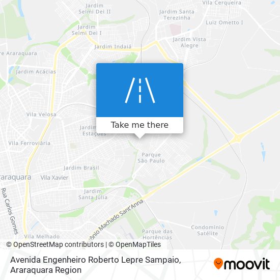 Mapa Avenida Engenheiro Roberto Lepre Sampaio