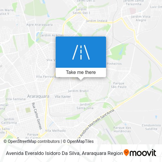 Avenida Everaldo Isidoro Da Silva map