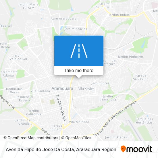 Avenida Hipólito José Da Costa map