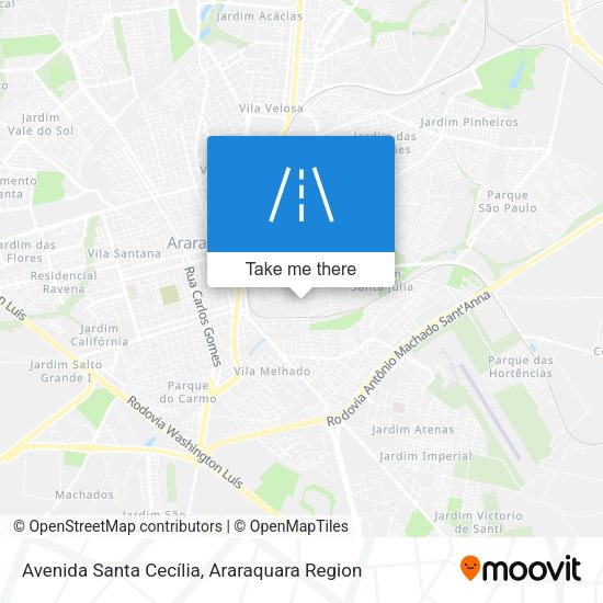 Avenida Santa Cecília map