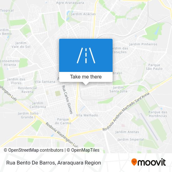 Rua Bento De Barros map