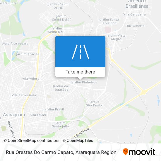 Rua Orestes Do Carmo Capato map