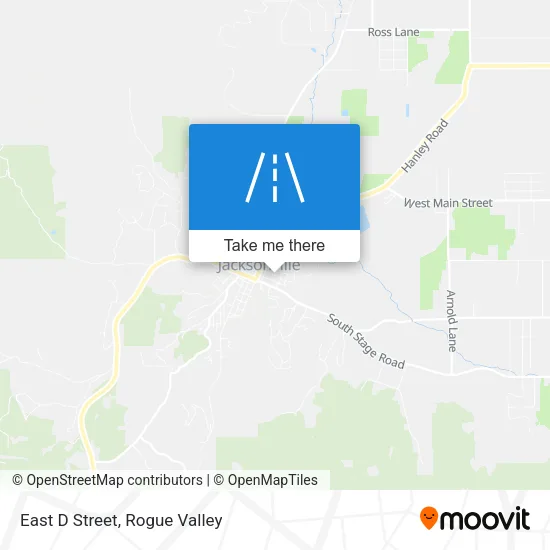 East D Street map