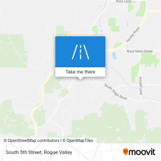South 5th Street map