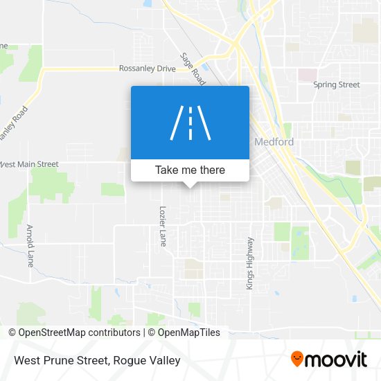West Prune Street map