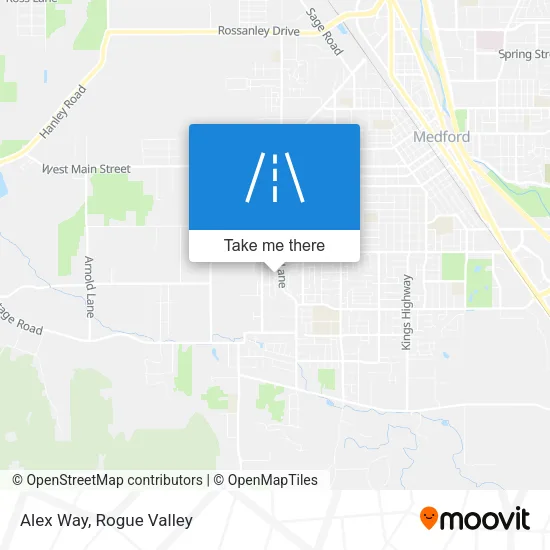 Alex Way map