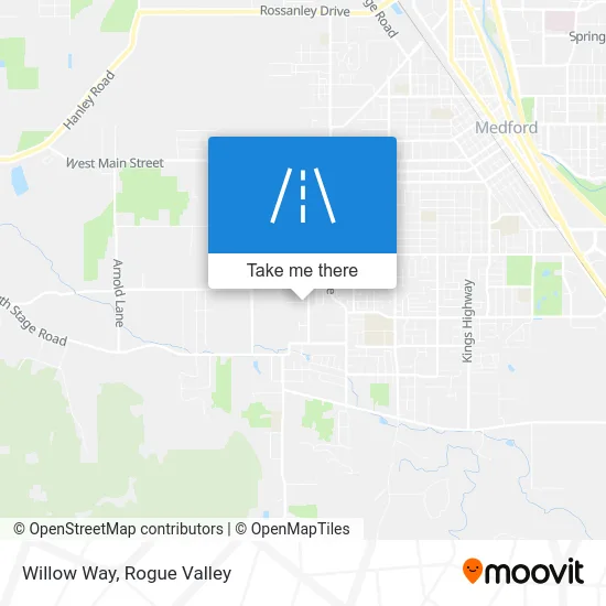 Willow Way map
