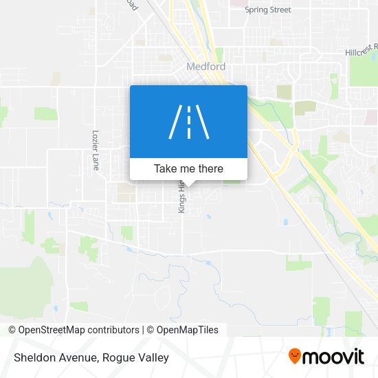 Sheldon Avenue map