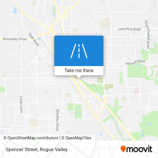 Spencer Street map